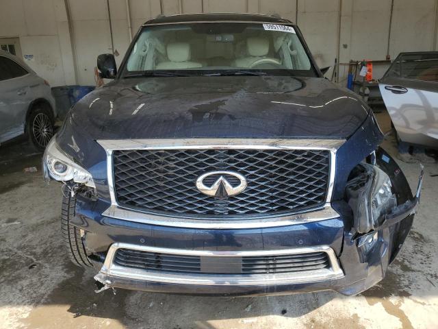 JN8AZ2NE7F9083736 - 2015 INFINITI QX80 BLUE photo 5