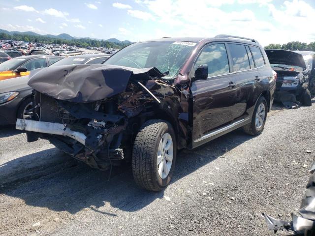 5TDBK3EH0CS113886 - 2012 TOYOTA HIGHLANDER BASE MAROON photo 1