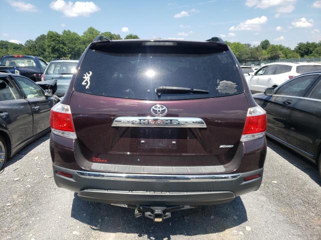 5TDBK3EH0CS113886 - 2012 TOYOTA HIGHLANDER BASE MAROON photo 6