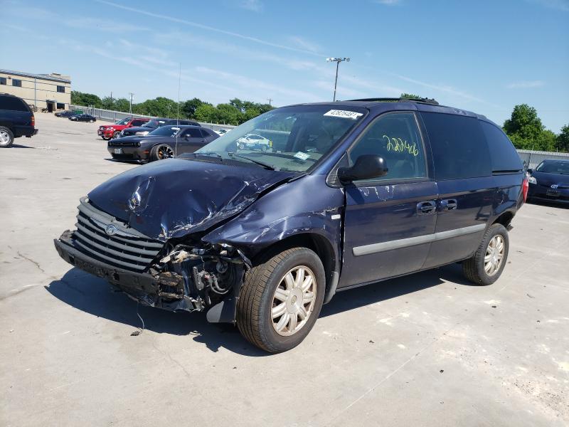 1C4GP45R45B253648 - 2005 CHRYSLER TOWN & COU ლურჯი ფოტო 2