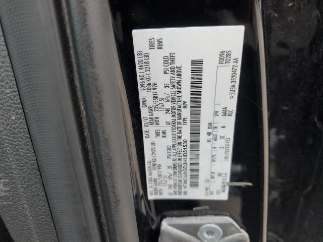 1FMCU0GD3HUD51530 - 2017 FORD ESCAPE SE BLACK photo 13