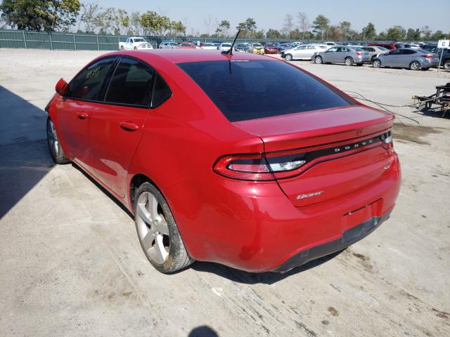 1C3CDFEB1ED667971 - 2014 DODGE DART GT RED photo 3