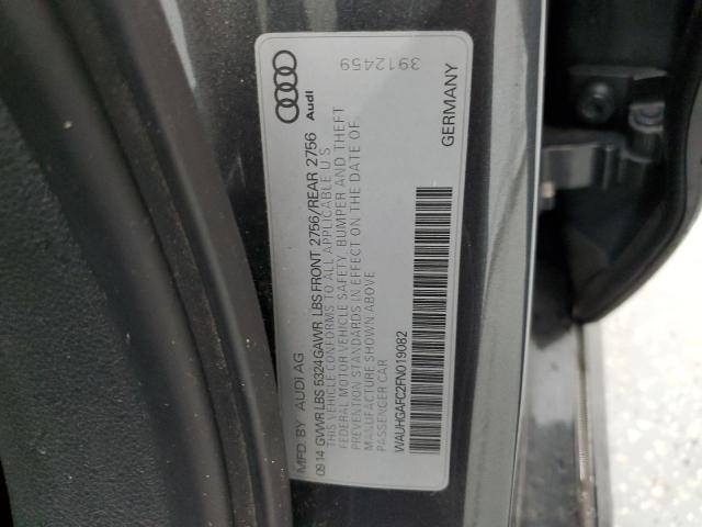 WAUHGAFC2FN019082 - 2015 AUDI A6 PRESTIGE ნაცრისფერი ფოტო 13