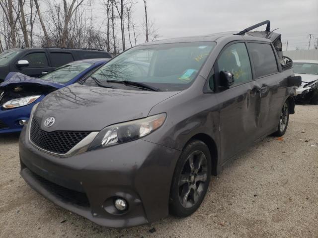 5TDXK3DC2BS119666 - 2011 TOYOTA SIENNA SPORT GRAY photo 2