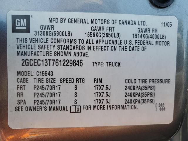 2GCEC13T761229846 - 2006 CHEVROLET SILVERADO C1500 灰色 照片 12