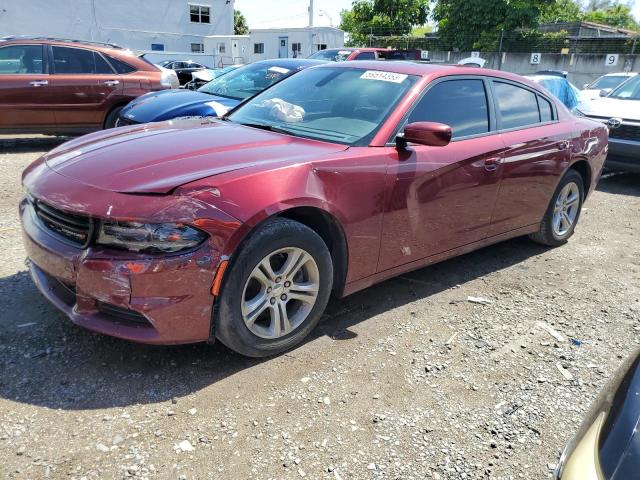 2C3CDXBG4KH643653 - 2019 DODGE CHARGER SXT BURGUNDY photo 1