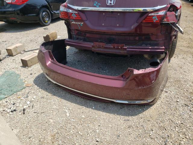 1HGCR2F83GA018929 - 2016 HONDA ACCORD EXL MAROON photo 12