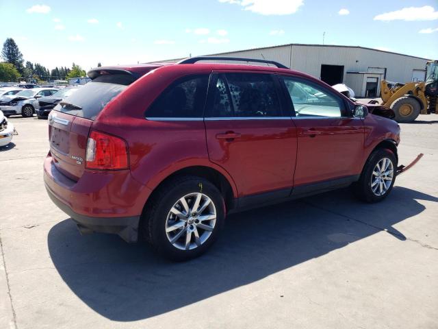 2FMDK4KC7DBB38807 - 2013 FORD EDGE LIMITED BURGUNDY photo 3