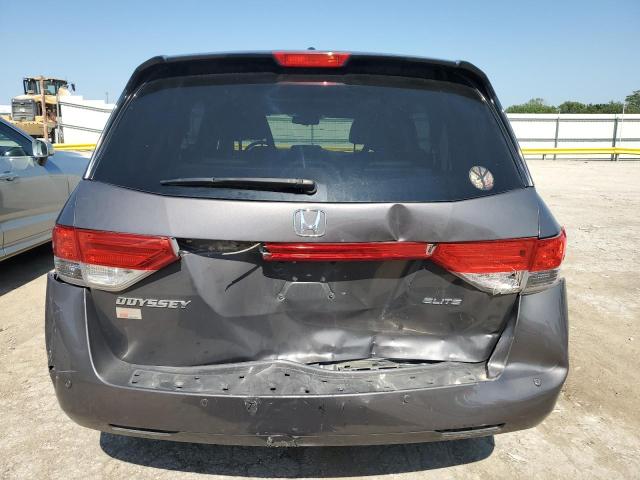 5FNRL5H91EB038361 - 2014 HONDA ODYSSEY TOURING ნაცრისფერი ფოტო 6