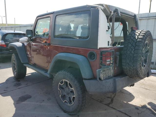 1J8FA24118L510852 - 2008 JEEP WRANGLER X BURGUNDY photo 2