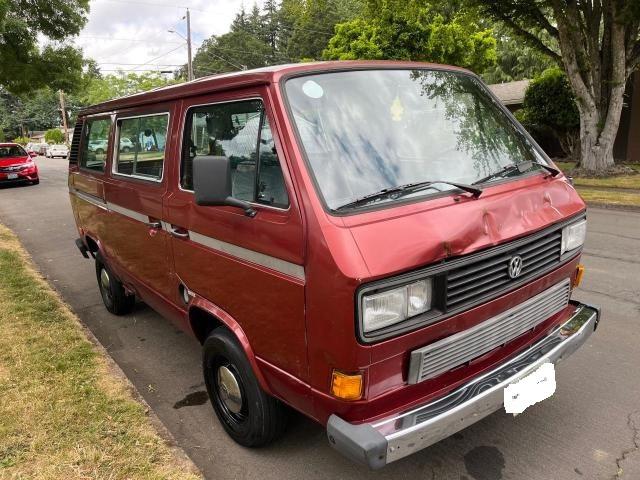 WV2YB025XHH001614 - 1987 VOLKSWAGEN VANAGON BUS MAROON photo 1