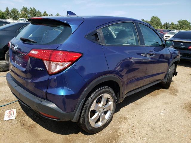 3CZRU6H38HG700153 - 2017 HONDA HR-V LX BLUE photo 3