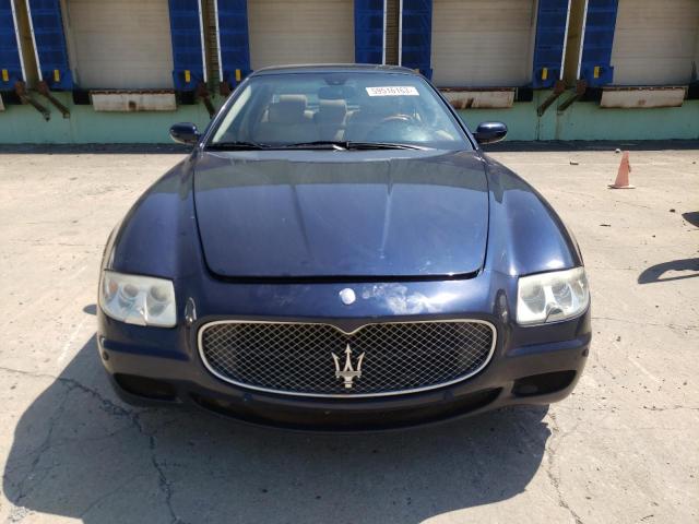 ZAMFE39A770032653 - 2007 MASERATI QUATTROPOR M139 BLUE photo 5