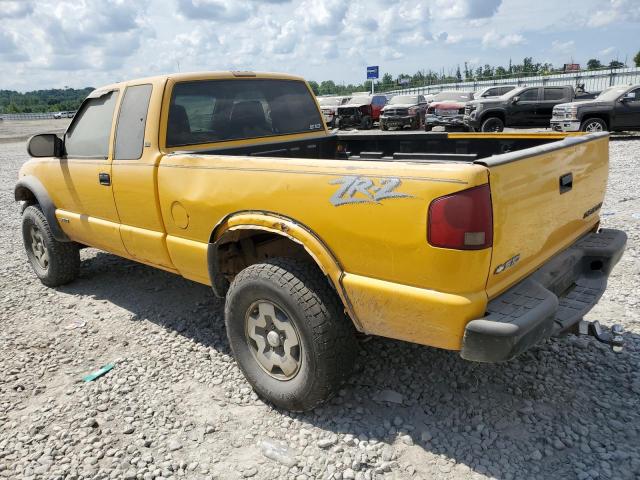 1GCCT19X838172793 - 2003 CHEVROLET S TRUCK S10 YELLOW photo 2