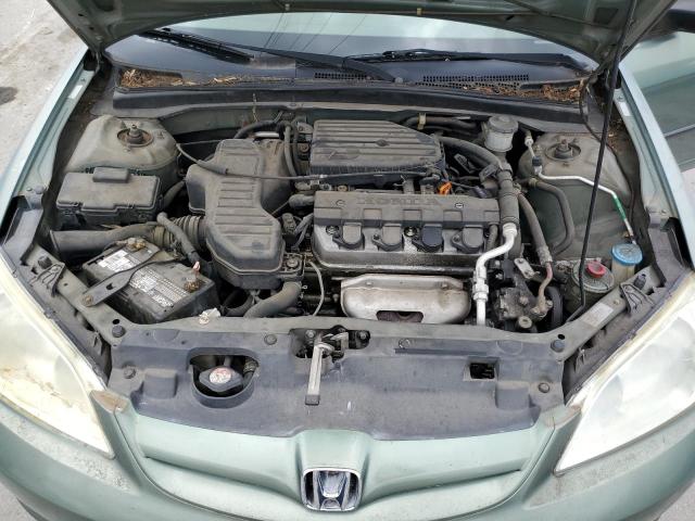 2HGES163X4H570842 - 2004 HONDA CIVIC DX VP GREEN photo 11