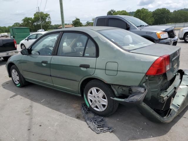 2HGES163X4H570842 - 2004 HONDA CIVIC DX VP GREEN photo 2