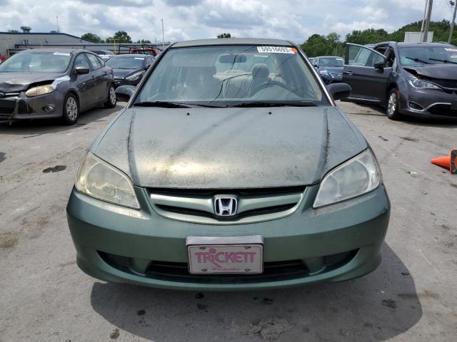 2HGES163X4H570842 - 2004 HONDA CIVIC DX VP Grün Foto 5