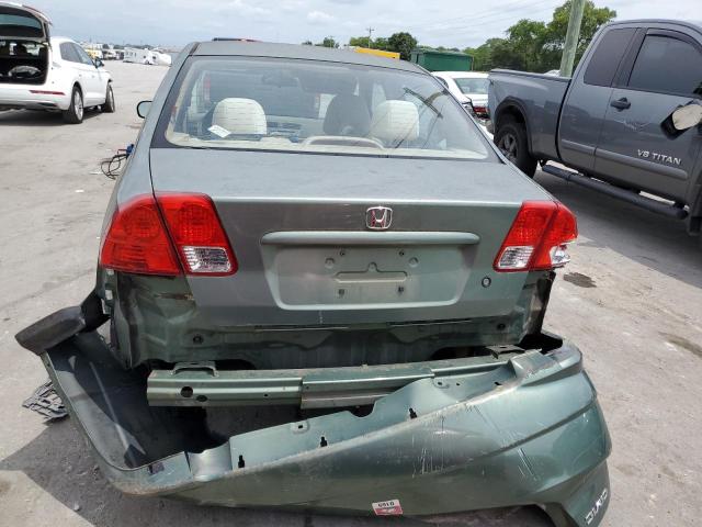 2HGES163X4H570842 - 2004 HONDA CIVIC DX VP Grün Foto 6