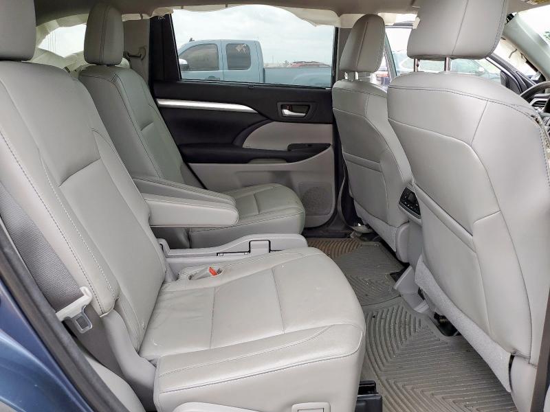 5TDKKRFH2FS096451 - 2015 TOYOTA HIGHLANDER XLE BLUE photo 10