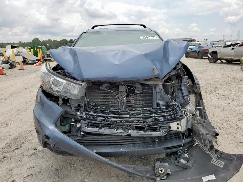 5TDKKRFH2FS096451 - 2015 TOYOTA HIGHLANDER XLE BLUE photo 5