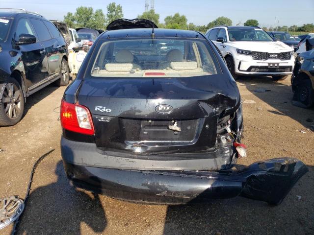 KNADE123466177217 - 2006 KIA RIO BLACK photo 6