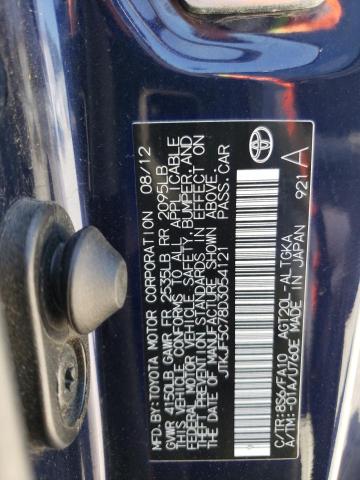 JTKJF5C78D3054121 - 2013 TOYOTA SCION TC 蓝色 照片 13