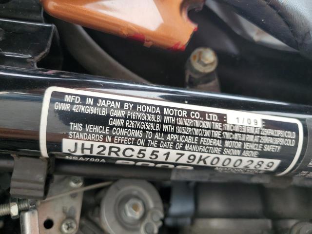 JH2RC55179K000289 - 2009 HONDA NSA700 A ORANGE photo 10