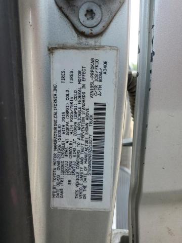 5TEGN92N33Z212277 - 2003 TOYOTA TACOMA DOUBLE CAB PRERUNNER SILVER photo 12