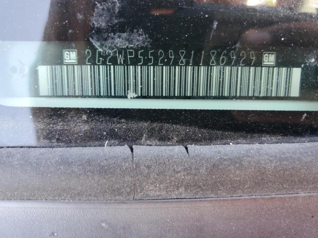 2G2WP552981186929 - 2008 PONTIAC GRAND PRIX WHITE photo 12