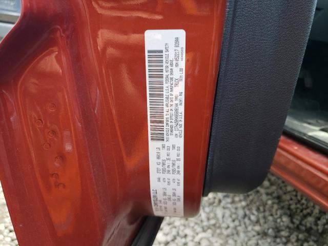 1D7HW58NX8S608144 - 2008 DODGE DAKOTA QUAD LARAMIE ORANGE photo 12