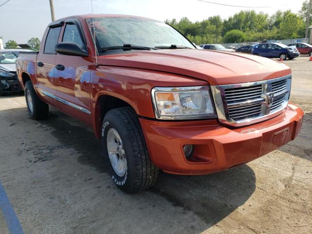 1D7HW58NX8S608144 - 2008 DODGE DAKOTA QUAD LARAMIE ORANGE photo 4