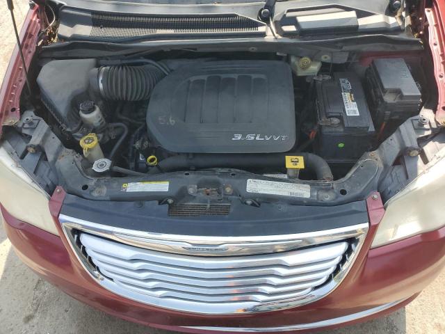 2C4RC1BG6CR383421 - 2012 CHRYSLER TOWN & COU TOURING 勃艮第红 照片 12