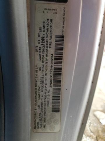 3VWBK31CX5M409234 - 2005 VOLKSWAGEN NEW BEETLE GL 银色 照片 13