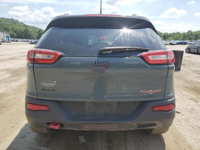 1C4PJMBS9FW521368 - 2015 JEEP CHEROKEE TRAILHAWK BLACK photo 6