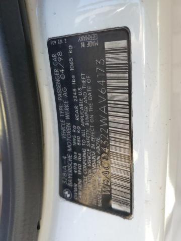 WBACD4322WAV64173 - 1998 BMW 328 I AUTOMATIC თეთრი ფოტო 12