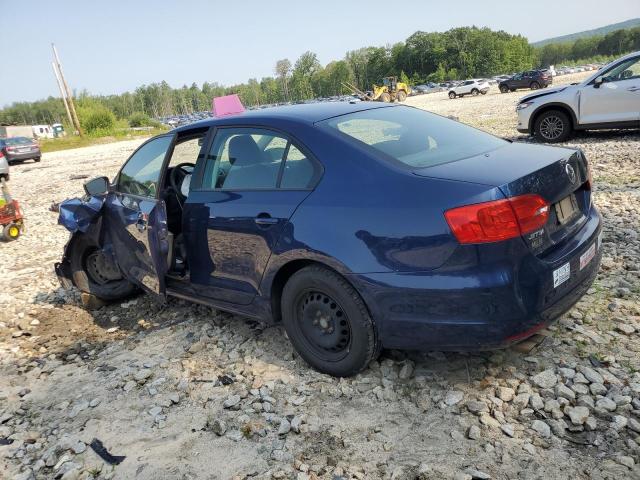 3VW1K7AJ9DM208750 - 2013 VOLKSWAGEN JETTA BASE أزرق صورة 2