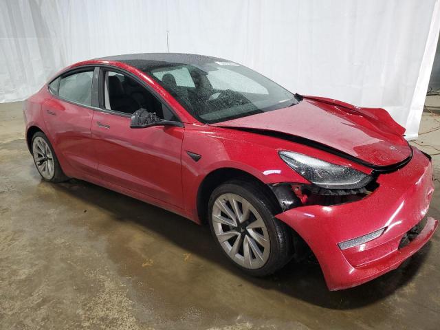 5YJ3E1EA5NF371041 - 2022 TESLA MODEL 3 RED photo 4