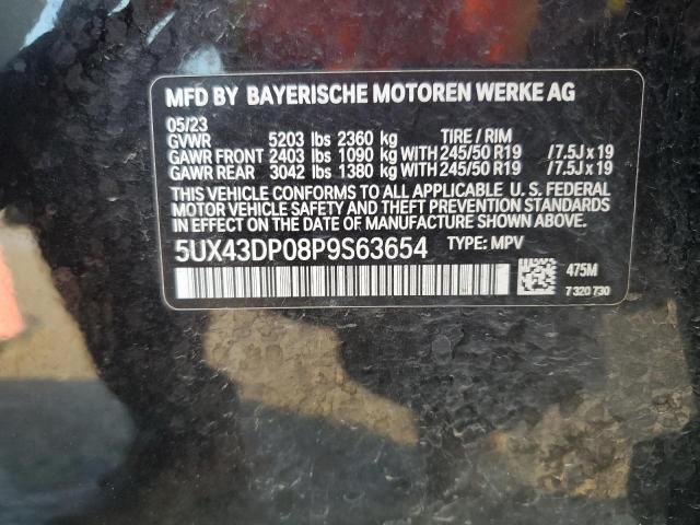 5UX43DP08P9S63654 - 2023 BMW X3 SDRIVE30I BLACK photo 13