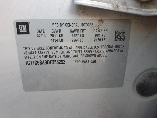 1G11C5SA9DF256292 - 2013 CHEVROLET MALIBU 1LT Gümüş foto 12