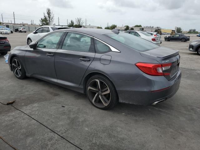 1HGCV1F36JA206278 - 2018 HONDA ACCORD SPORT رمادي صورة 2