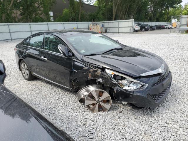 KMHEC4A40CA054754 - 2012 HYUNDAI SONATA HYBRID BLACK photo 4