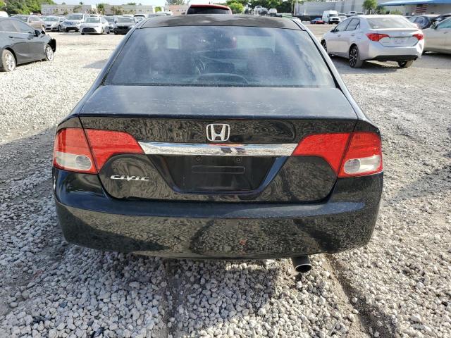 2HGFA16939H353216 - 2009 HONDA CIVIC EXL BLACK photo 6