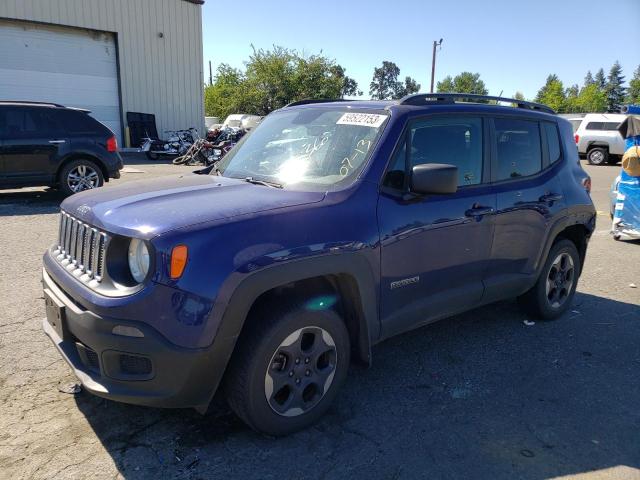 ZACCJBAB9HPG03296 - 2017 JEEP RENEGADE SPORT BLUE photo 1