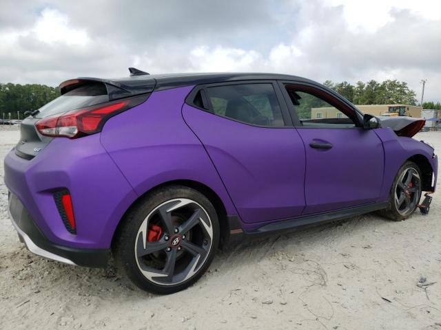 KMHTH6AB6KU015747 - 2019 HYUNDAI VELOSTER TURBO PURPLE photo 3