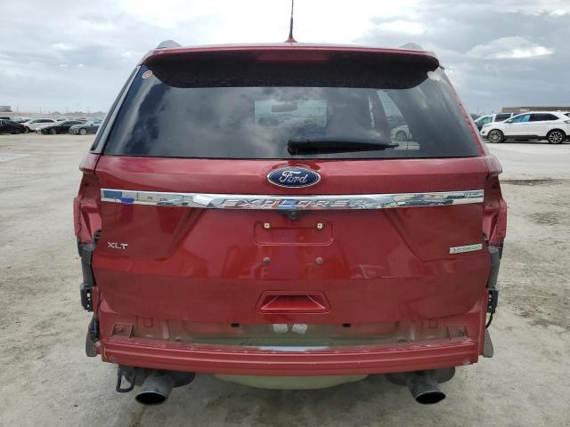 1FM5K7DH1KGA59668 - 2019 FORD EXPLORER XLT RED photo 6