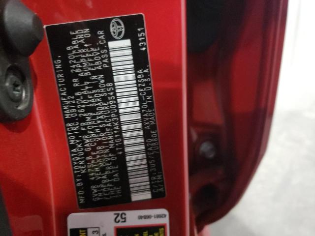 4T1G11AK3PU095458 - 2023 TOYOTA CAMRY SE NIGHT SHADE RED photo 12