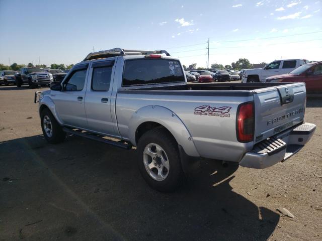 1N6MD29YX2C323738 - 2002 NISSAN FRONTIER CREW CAB SC SILVER photo 2