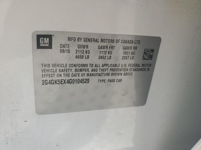 2G4GK5EX4G9104529 - 2016 BUICK REGAL 白色 照片 12