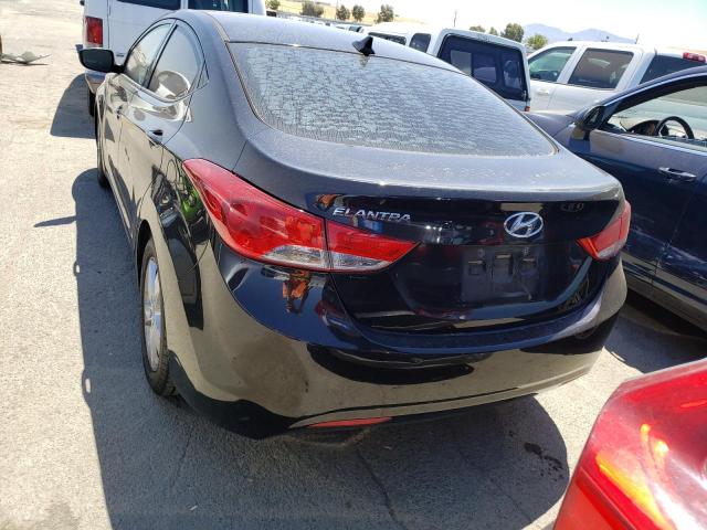 5NPDH4AE0DH387461 - 2013 HYUNDAI ELANTRA GLS BLACK photo 6