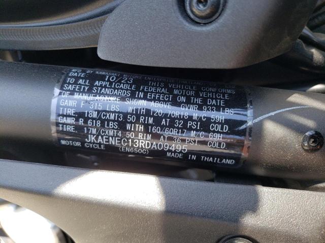 JKAENEC13RDA09495 - 2024 KAWASAKI EN650 C BLACK photo 9
